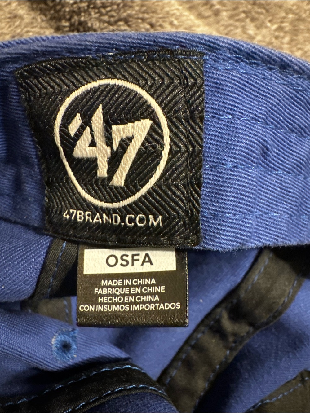 47 Brand Royal Blue Cap with Black Logo Accent